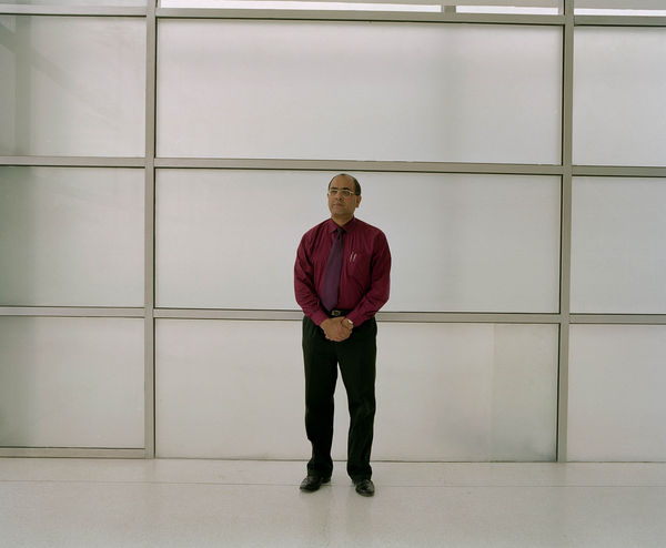 Bharat Sikka, Untitled IV (Executive man with grid), 2001