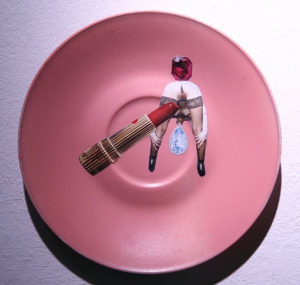 Eliezer Sonnenschein, Update New Contemporary Art Erotic Collages Pink, 2010