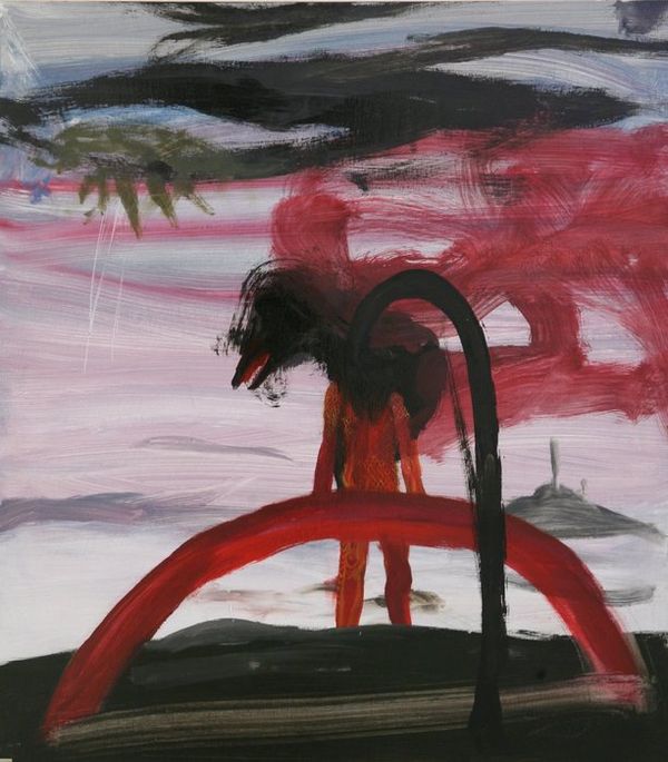 Eliezer Sonnenschein, A man holding a red rainbow. What can i state? What should i justify?, 2010