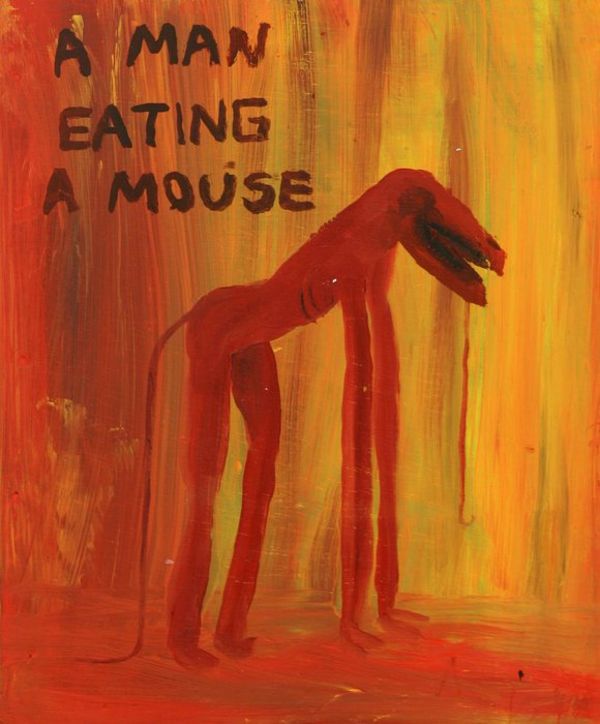 Eliezer Sonnenschein, A man eating a mouse, 2010